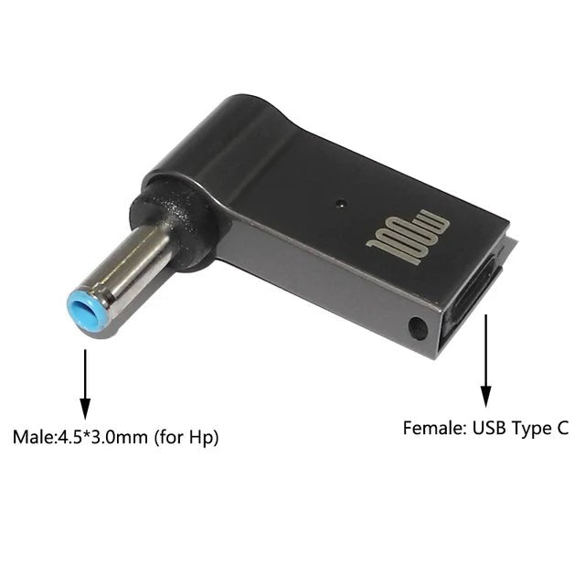 100W USB Type C to Dc Power Jack Connector USB C to Universal Laptop Power Adapter Plug Converter for Asus Dell Lenovo Notebook - Creative Celebrations