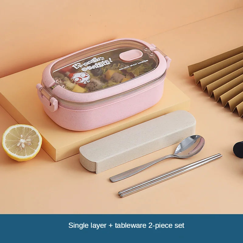 Multi-Layer Bento Box Japanese Style Portable Outdoor 304 Stainless Steel Thermal Lunch Box for Kids with Compartment Food Boxs