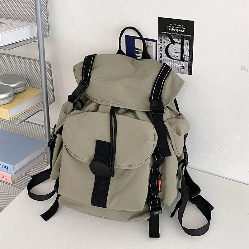 New Large Capacity Nylon Backpack Versatile Daily Commuter Backpack Minimalist Style Adult Backpack Lightweight And Portable Bag
