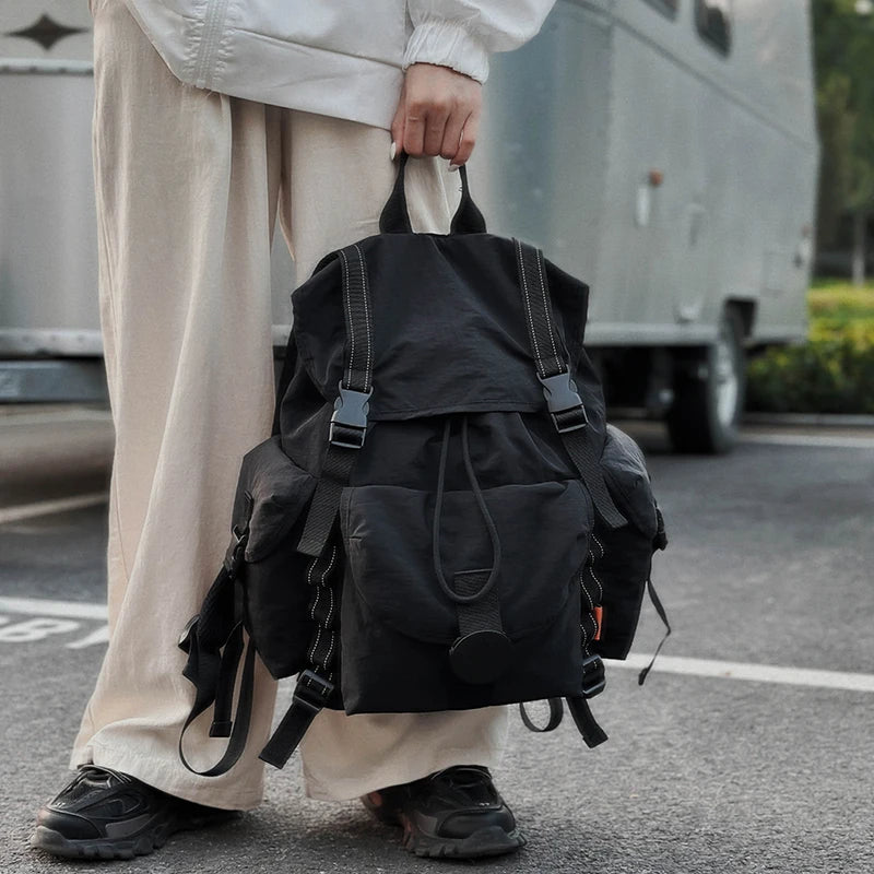 New Large Capacity Nylon Backpack Versatile Daily Commuter Backpack Minimalist Style Adult Backpack Lightweight And Portable Bag