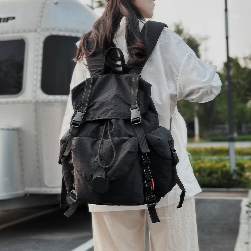 New Large Capacity Nylon Backpack Versatile Daily Commuter Backpack Minimalist Style Adult Backpack Lightweight And Portable Bag