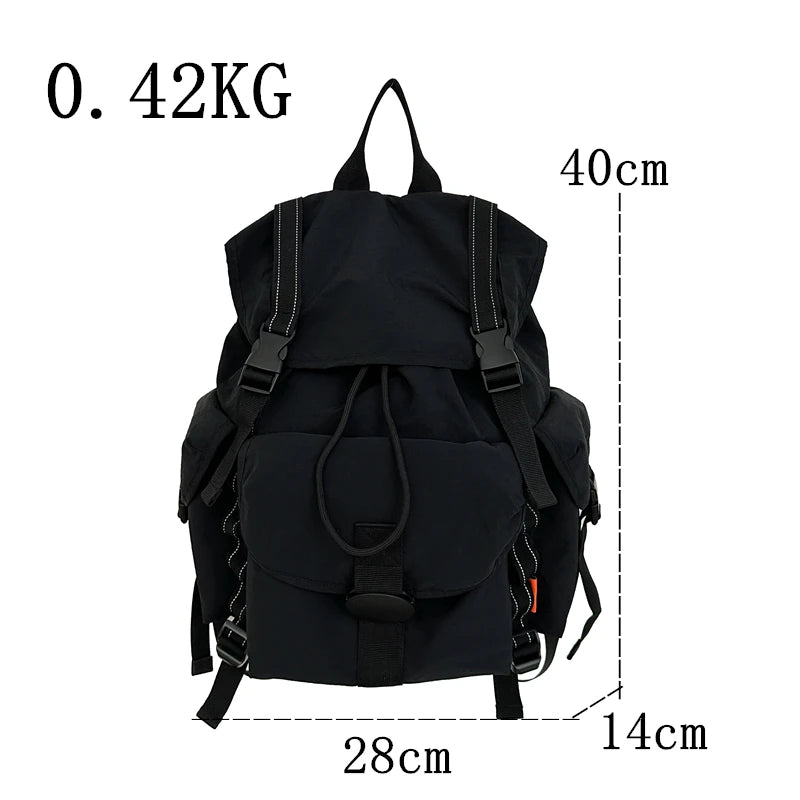 New Large Capacity Nylon Backpack Versatile Daily Commuter Backpack Minimalist Style Adult Backpack Lightweight And Portable Bag