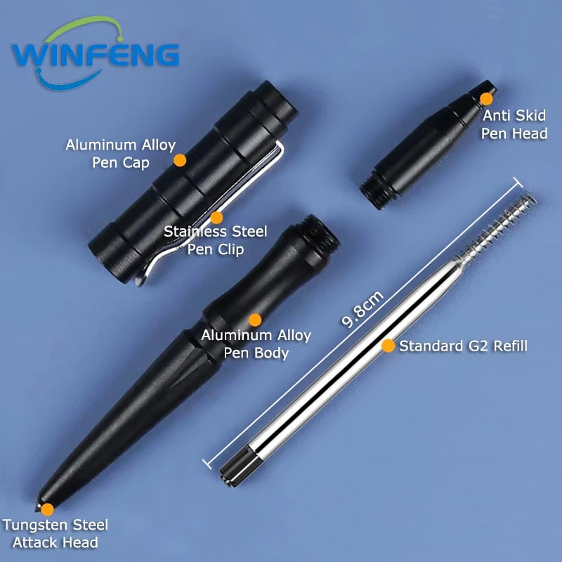 Multipurpose Tactical Pen Self Defense Supplies Tungsten Steel Personal Defense EDC Tools Outdoor Emergency Glass Breaker