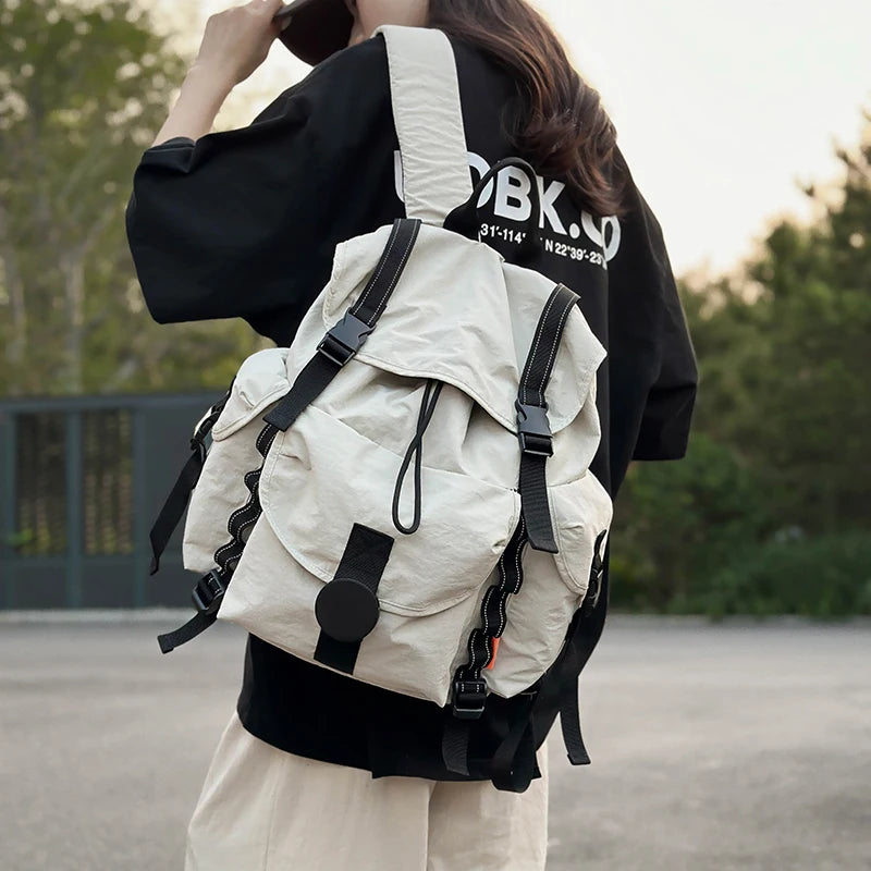 New Large Capacity Nylon Backpack Versatile Daily Commuter Backpack Minimalist Style Adult Backpack Lightweight And Portable Bag