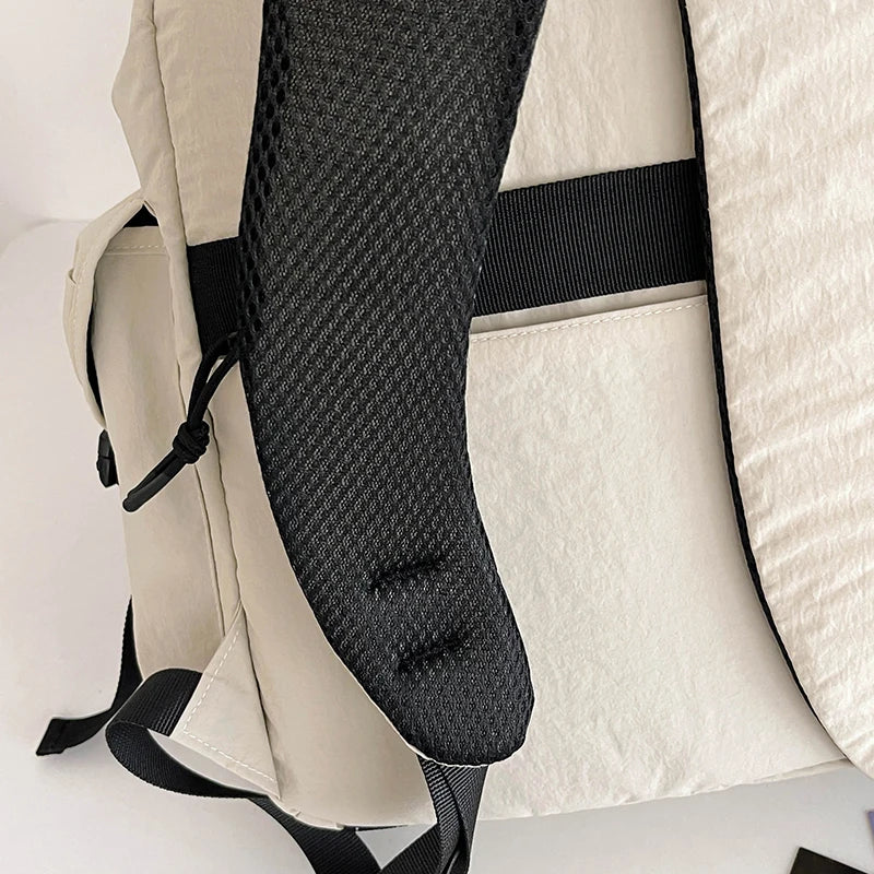 New Large Capacity Nylon Backpack Versatile Daily Commuter Backpack Minimalist Style Adult Backpack Lightweight And Portable Bag