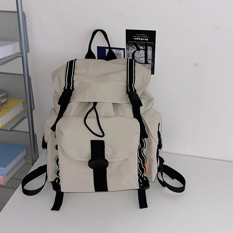 New Large Capacity Nylon Backpack Versatile Daily Commuter Backpack Minimalist Style Adult Backpack Lightweight And Portable Bag