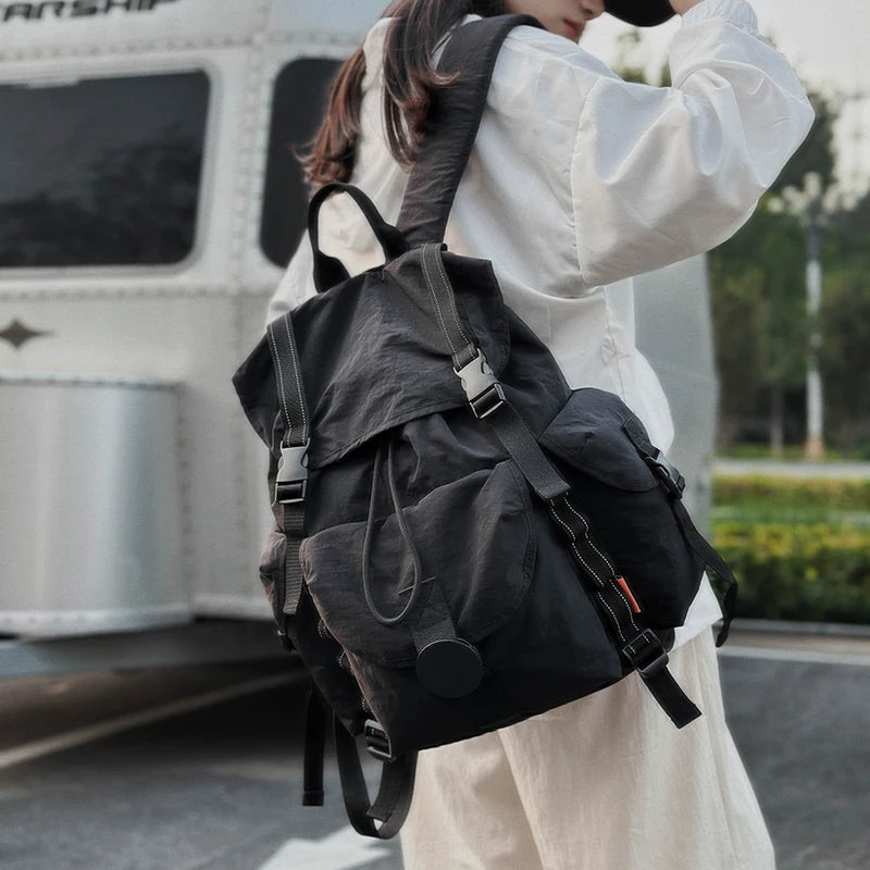 New Large Capacity Nylon Backpack Versatile Daily Commuter Backpack Minimalist Style Adult Backpack Lightweight And Portable Bag