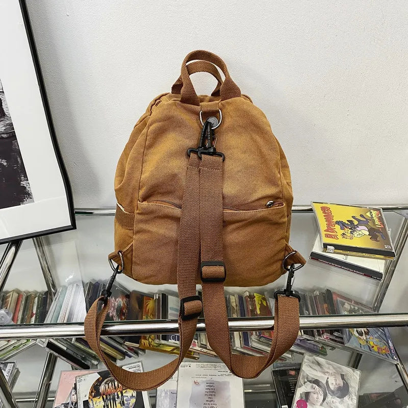 Casual Canvas women Backpack big capacity School Bag College Student Travel Ladies hand bag Vintage Female Shoulder Bag bagpack