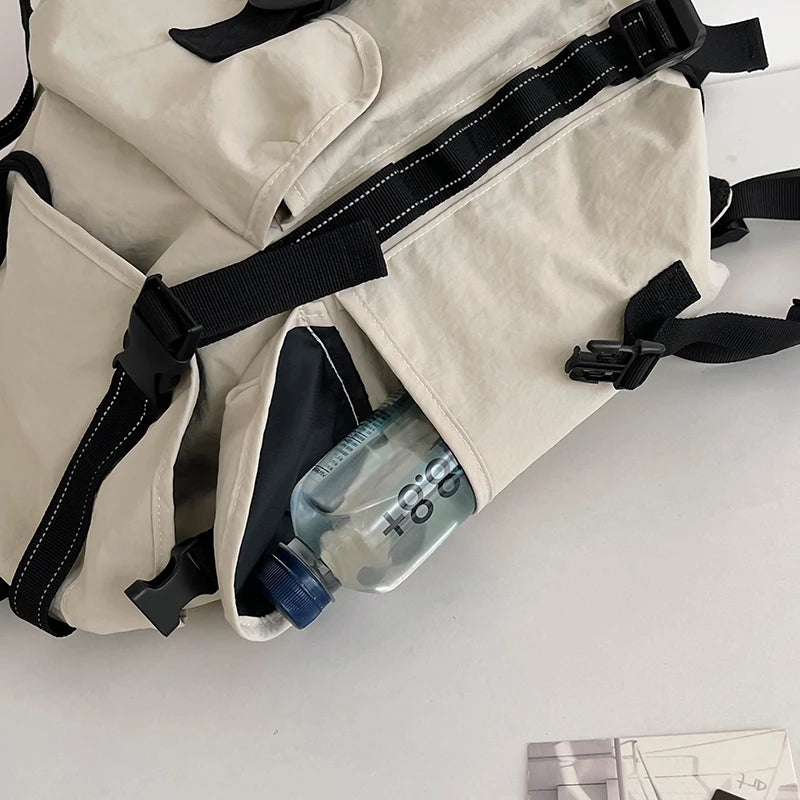 New Large Capacity Nylon Backpack Versatile Daily Commuter Backpack Minimalist Style Adult Backpack Lightweight And Portable Bag