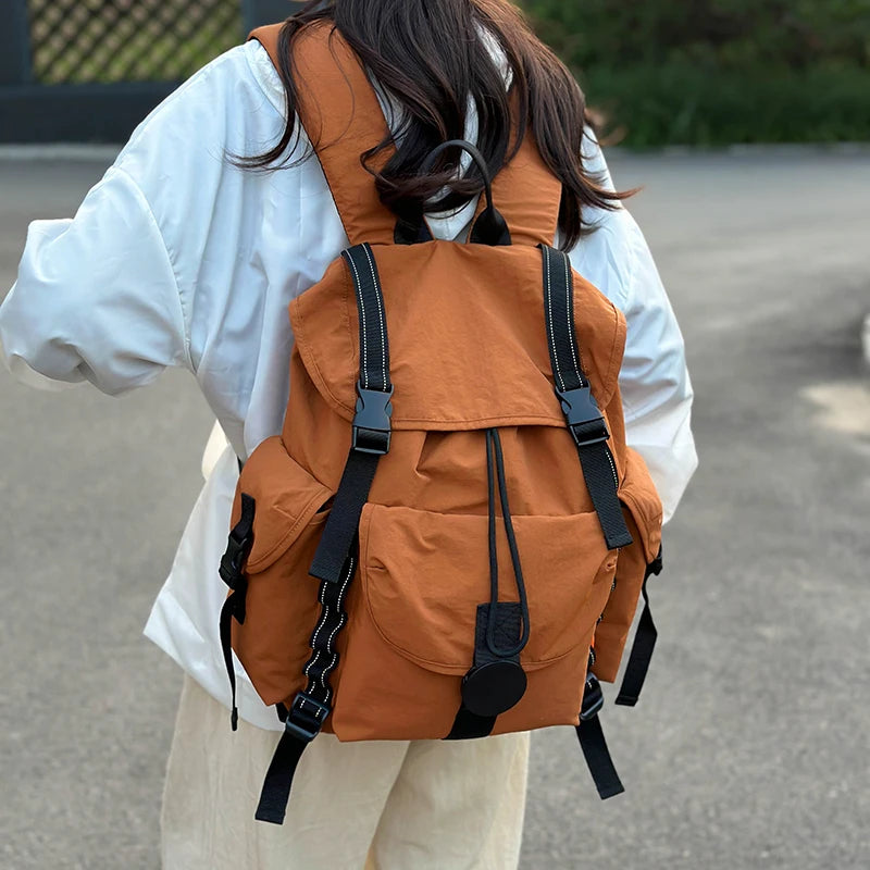 New Large Capacity Nylon Backpack Versatile Daily Commuter Backpack Minimalist Style Adult Backpack Lightweight And Portable Bag