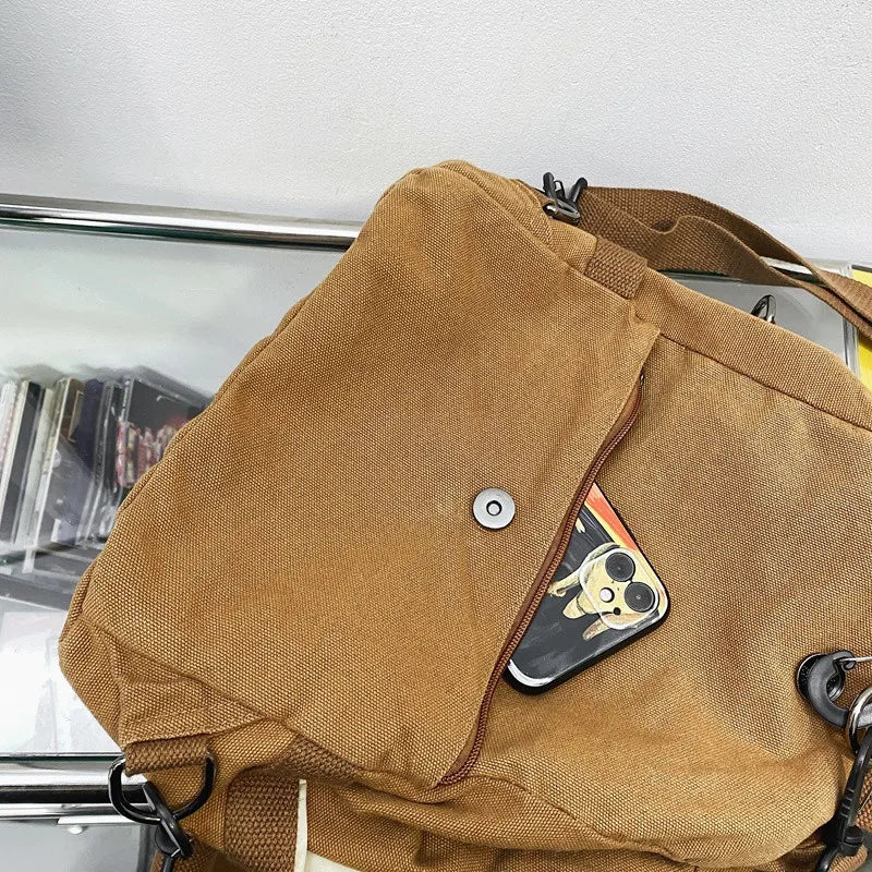 Casual Canvas women Backpack big capacity School Bag College Student Travel Ladies hand bag Vintage Female Shoulder Bag bagpack