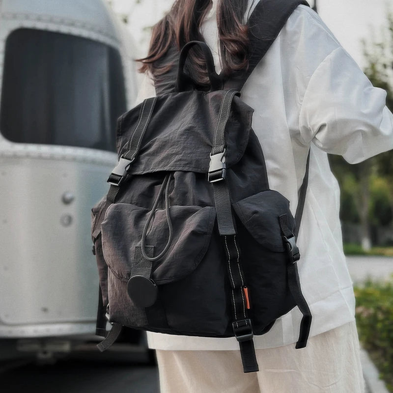 New Large Capacity Nylon Backpack Versatile Daily Commuter Backpack Minimalist Style Adult Backpack Lightweight And Portable Bag