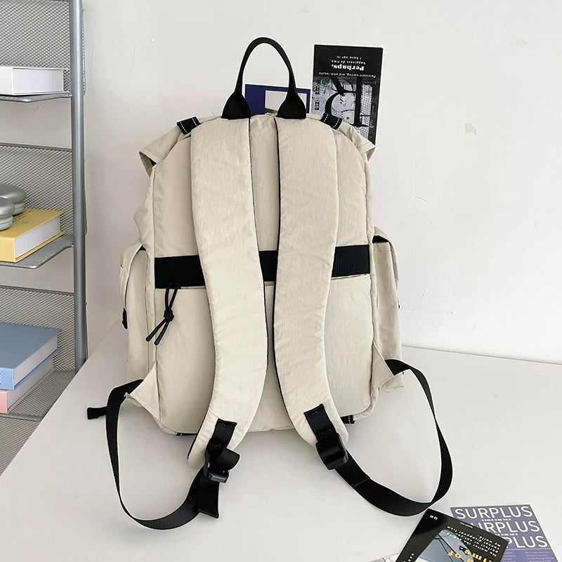 New Large Capacity Nylon Backpack Versatile Daily Commuter Backpack Minimalist Style Adult Backpack Lightweight And Portable Bag