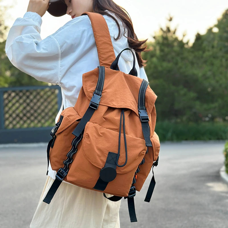 New Large Capacity Nylon Backpack Versatile Daily Commuter Backpack Minimalist Style Adult Backpack Lightweight And Portable Bag