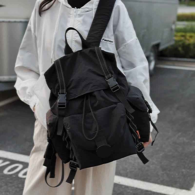 New Large Capacity Nylon Backpack Versatile Daily Commuter Backpack Minimalist Style Adult Backpack Lightweight And Portable Bag