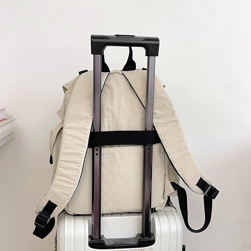 New Large Capacity Nylon Backpack Versatile Daily Commuter Backpack Minimalist Style Adult Backpack Lightweight And Portable Bag