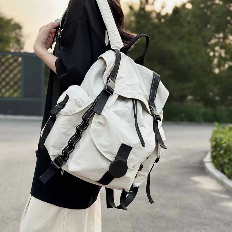 New Large Capacity Nylon Backpack Versatile Daily Commuter Backpack Minimalist Style Adult Backpack Lightweight And Portable Bag