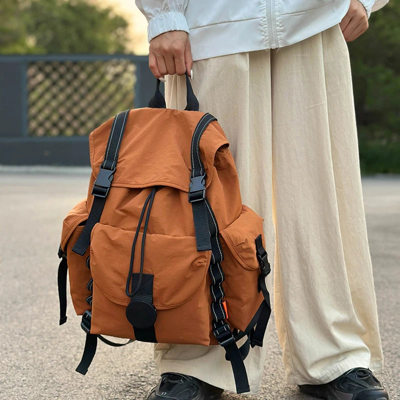 New Large Capacity Nylon Backpack Versatile Daily Commuter Backpack Minimalist Style Adult Backpack Lightweight And Portable Bag