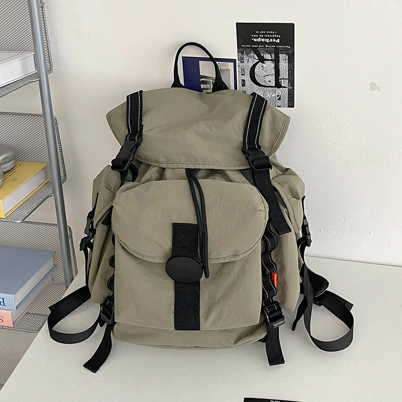 New Large Capacity Nylon Backpack Versatile Daily Commuter Backpack Minimalist Style Adult Backpack Lightweight And Portable Bag