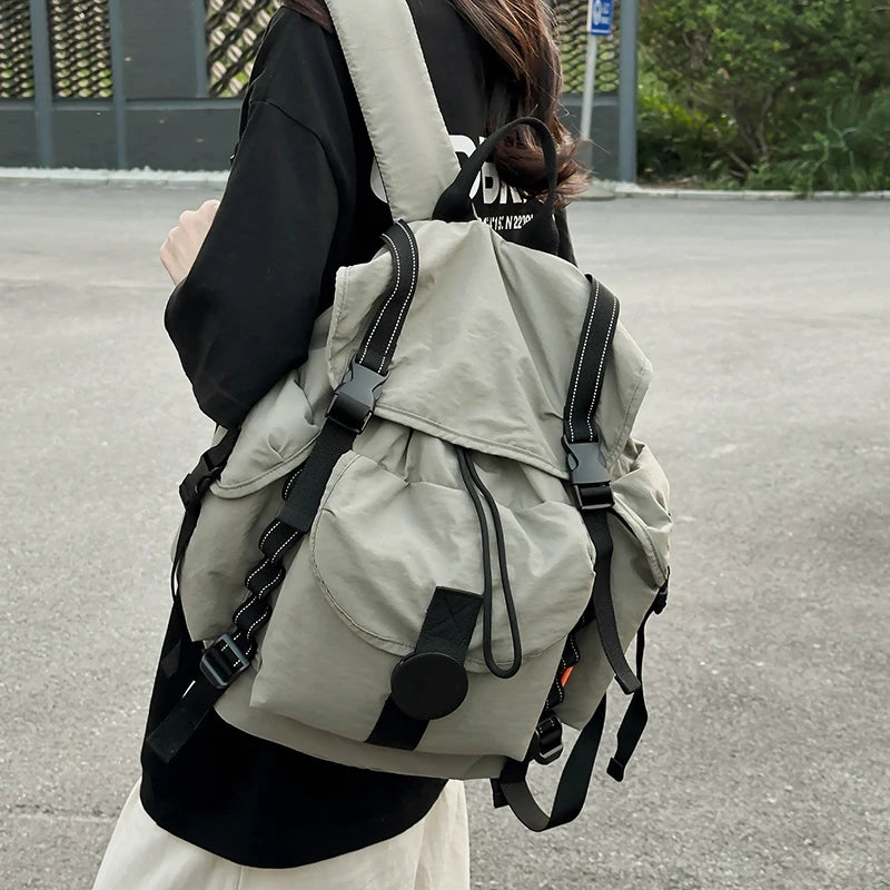 New Large Capacity Nylon Backpack Versatile Daily Commuter Backpack Minimalist Style Adult Backpack Lightweight And Portable Bag