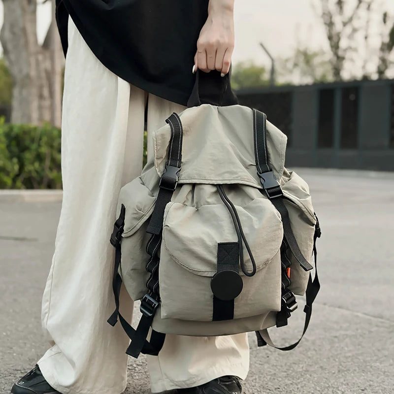 New Large Capacity Nylon Backpack Versatile Daily Commuter Backpack Minimalist Style Adult Backpack Lightweight And Portable Bag