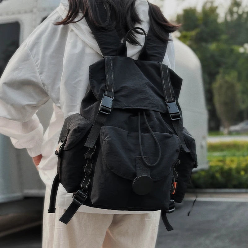 New Large Capacity Nylon Backpack Versatile Daily Commuter Backpack Minimalist Style Adult Backpack Lightweight And Portable Bag