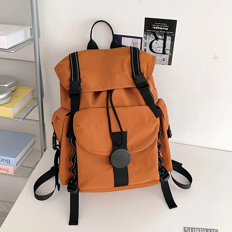 New Large Capacity Nylon Backpack Versatile Daily Commuter Backpack Minimalist Style Adult Backpack Lightweight And Portable Bag