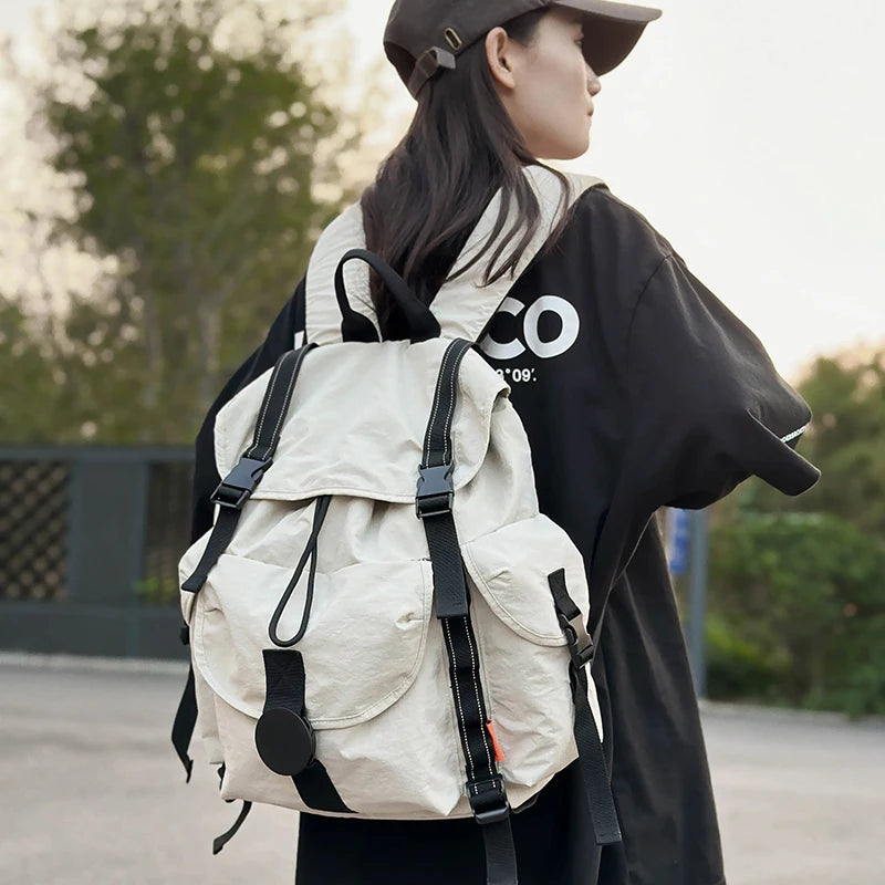 New Large Capacity Nylon Backpack Versatile Daily Commuter Backpack Minimalist Style Adult Backpack Lightweight And Portable Bag