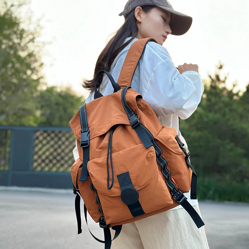 New Large Capacity Nylon Backpack Versatile Daily Commuter Backpack Minimalist Style Adult Backpack Lightweight And Portable Bag