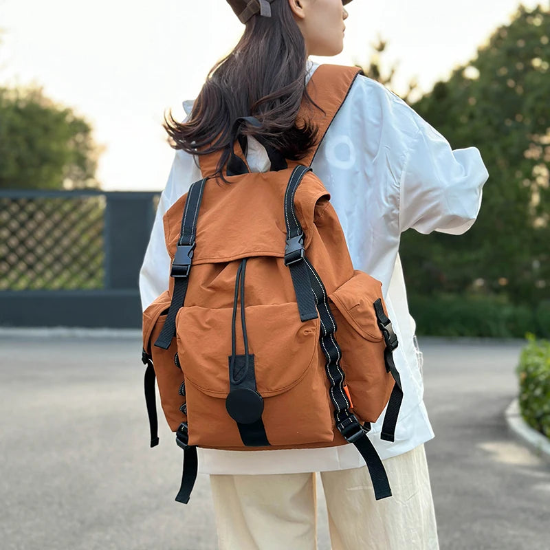New Large Capacity Nylon Backpack Versatile Daily Commuter Backpack Minimalist Style Adult Backpack Lightweight And Portable Bag