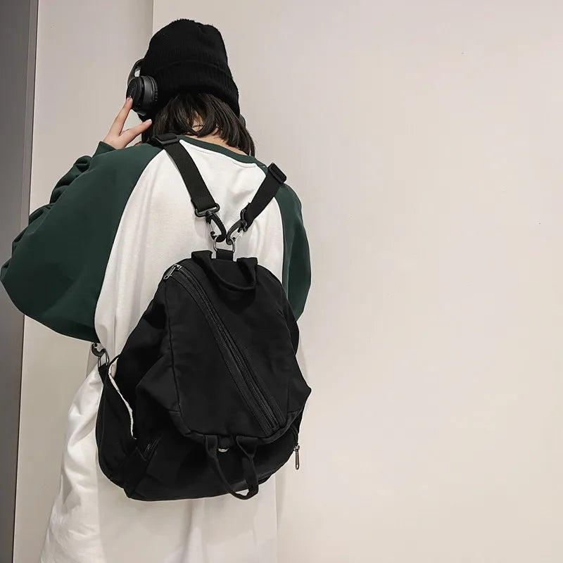 Casual Canvas women Backpack big capacity School Bag College Student Travel Ladies hand bag Vintage Female Shoulder Bag bagpack