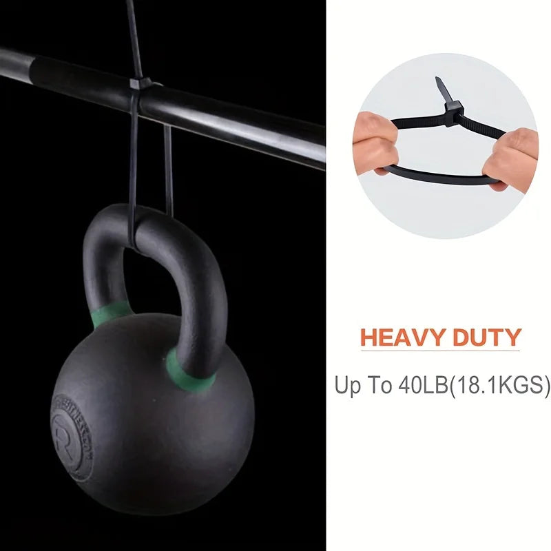 Cable Tie Cable Binder Plastic Ties Outdoor Resistant Zip Ties Multi-Purpose Self-Locking Wraps Management Bundles