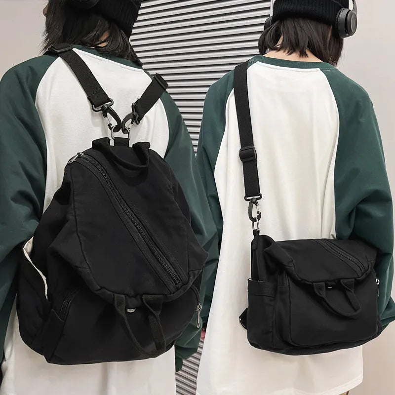 Casual Canvas women Backpack big capacity School Bag College Student Travel Ladies hand bag Vintage Female Shoulder Bag bagpack