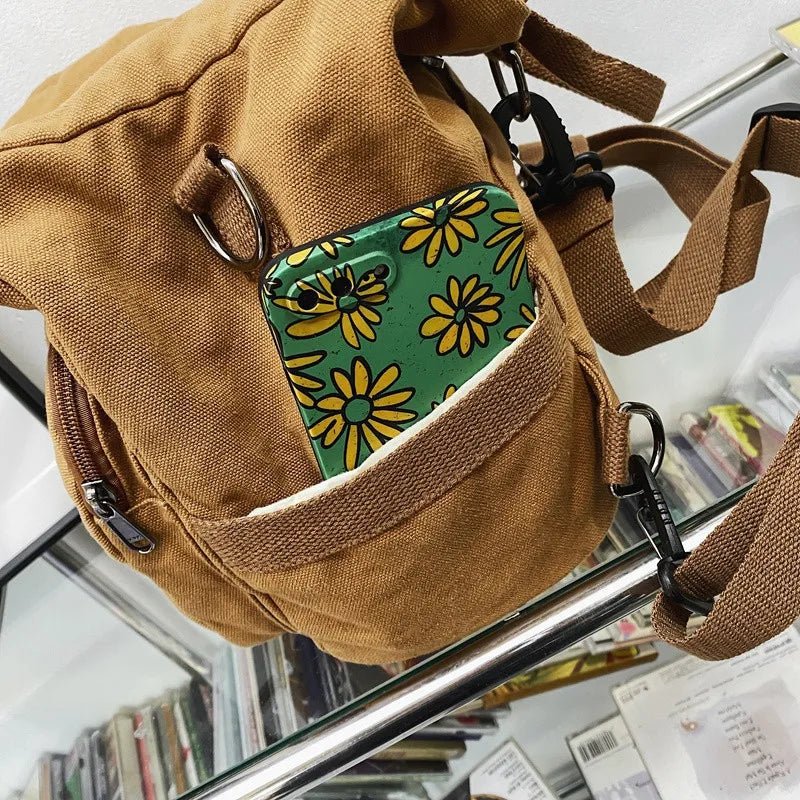 Casual Canvas women Backpack big capacity School Bag College Student Travel Ladies hand bag Vintage Female Shoulder Bag bagpack - Creative Celebrations