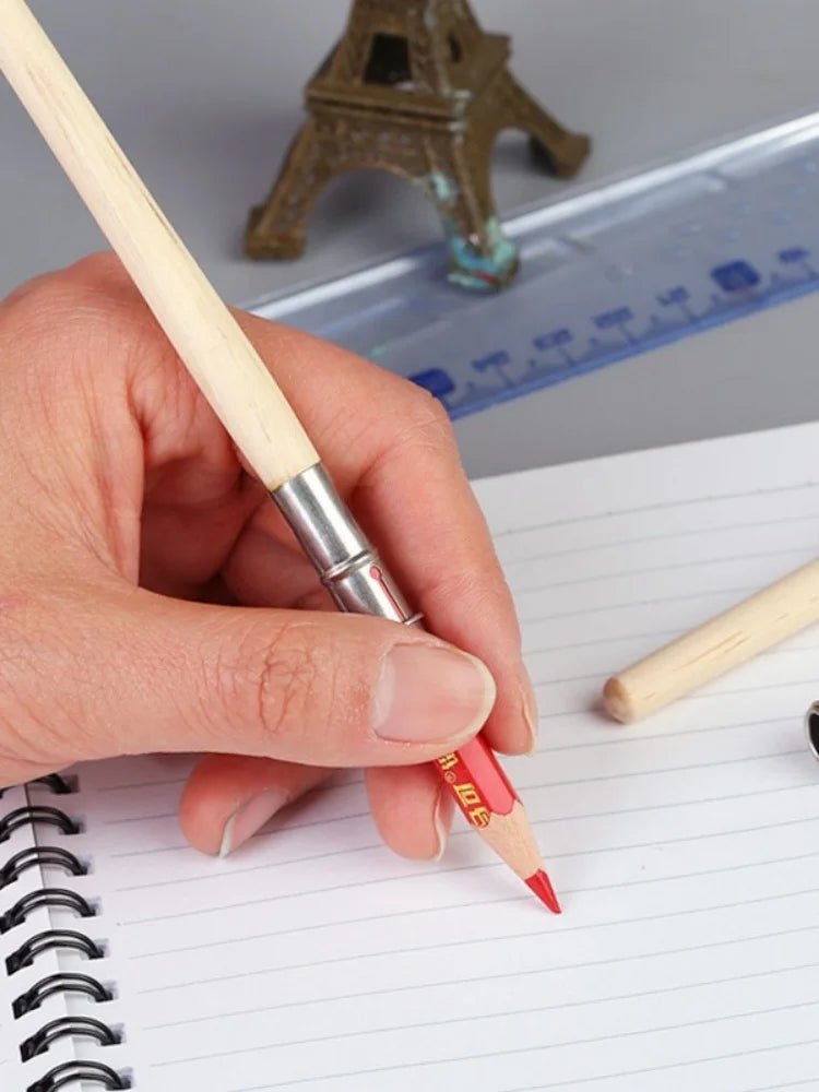 Easy to use strong stable non - slip durable metal pencil extender Stainless steel extender - Creative Celebrations