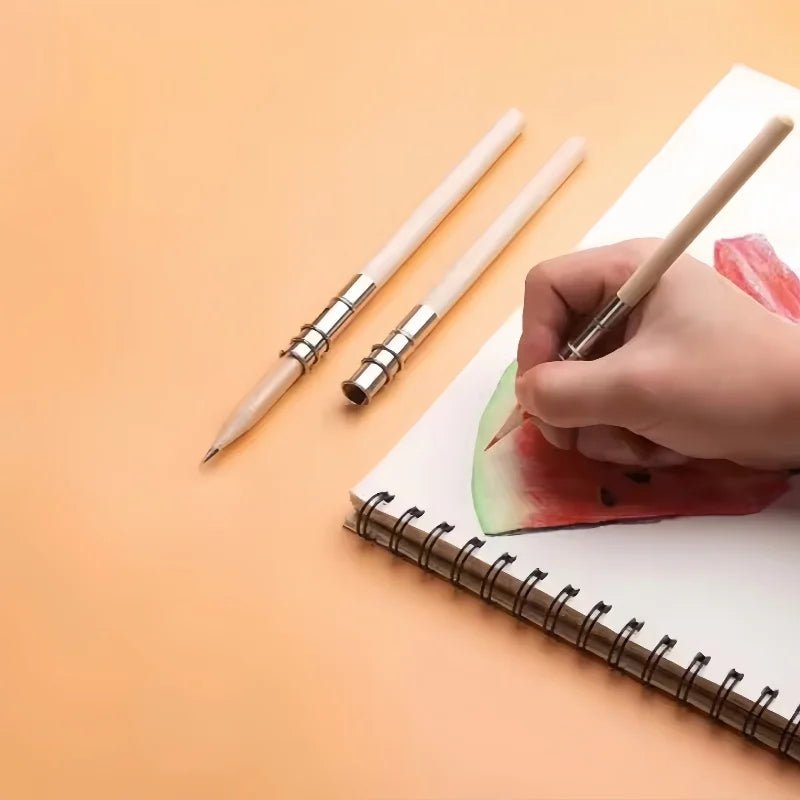 Easy to use strong stable non - slip durable metal pencil extender Stainless steel extender - Creative Celebrations