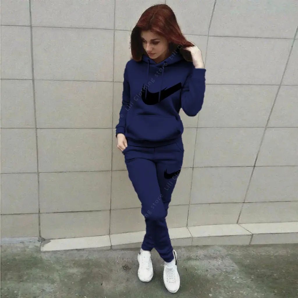 Hoodie Pants Sets Women's Suit 2pcs Sports Outfits 2025 Home Outdoor JoggingNew Designer Clothes women Autumn Winter Tracksuit - Creative Celebrations