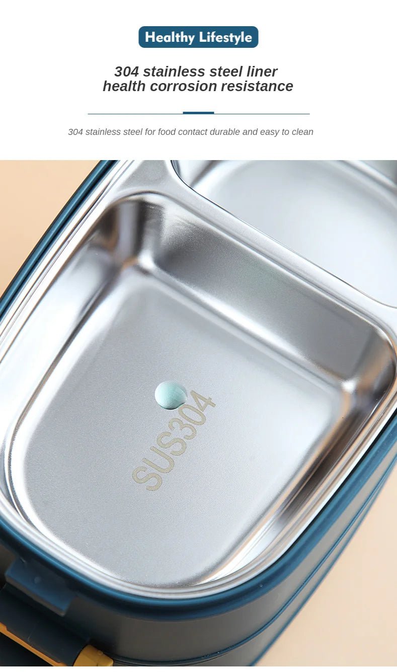 Multi - Layer Bento Box Japanese Style Portable Outdoor 304 Stainless Steel Thermal Lunch Box for Kids with Compartment Food Boxs - Creative Celebrations
