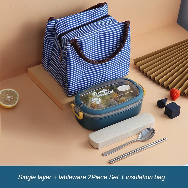 Multi - Layer Bento Box Japanese Style Portable Outdoor 304 Stainless Steel Thermal Lunch Box for Kids with Compartment Food Boxs - Creative Celebrations