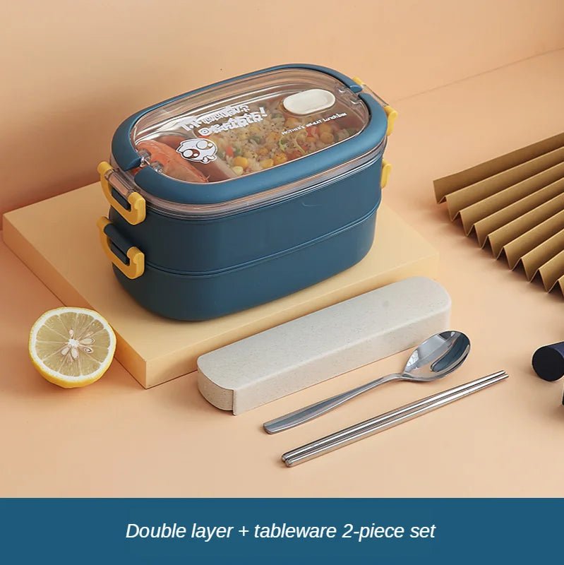 Multi - Layer Bento Box Japanese Style Portable Outdoor 304 Stainless Steel Thermal Lunch Box for Kids with Compartment Food Boxs - Creative Celebrations