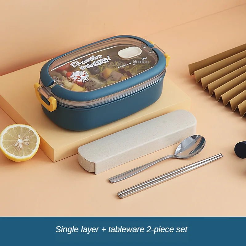 Multi - Layer Bento Box Japanese Style Portable Outdoor 304 Stainless Steel Thermal Lunch Box for Kids with Compartment Food Boxs - Creative Celebrations