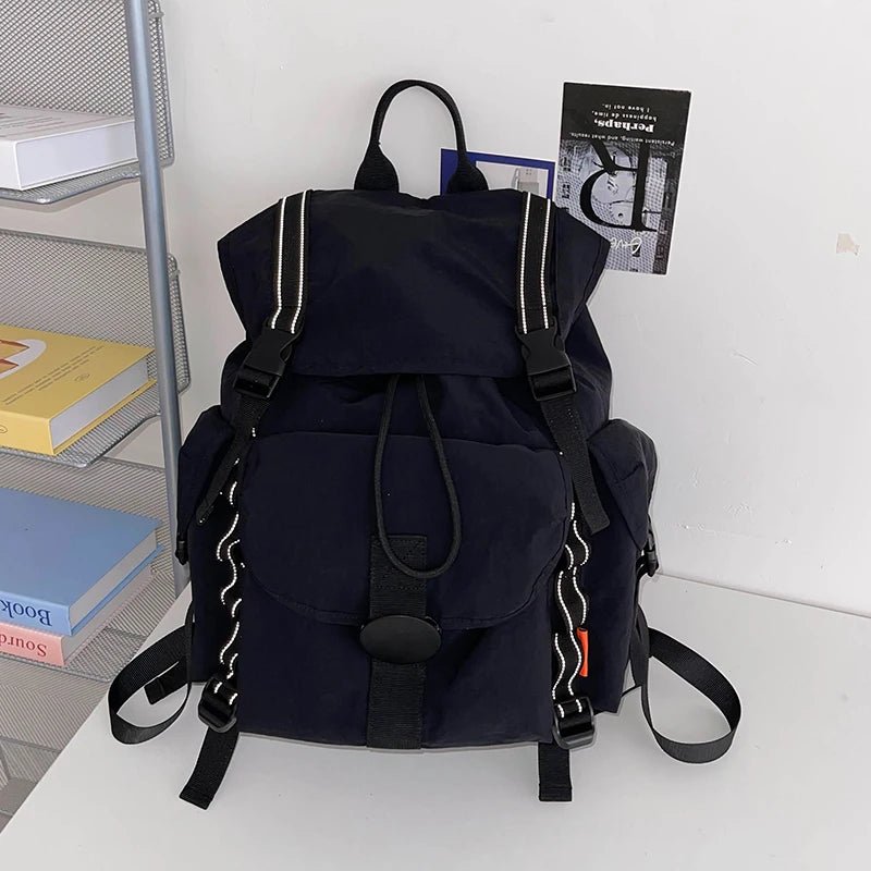 New Large Capacity Nylon Backpack Versatile Daily Commuter Backpack Minimalist Style Adult Backpack Lightweight And Portable Bag - Creative Celebrations