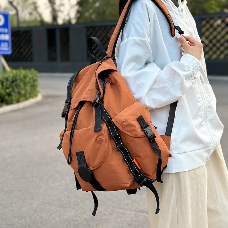 New Large Capacity Nylon Backpack Versatile Daily Commuter Backpack Minimalist Style Adult Backpack Lightweight And Portable Bag - Creative Celebrations