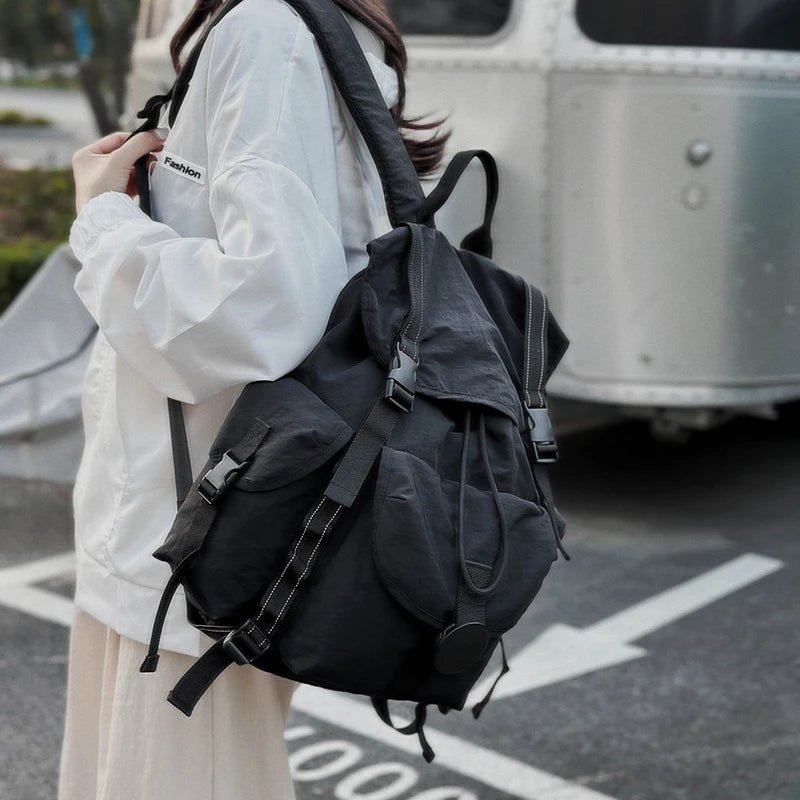 New Large Capacity Nylon Backpack Versatile Daily Commuter Backpack Minimalist Style Adult Backpack Lightweight And Portable Bag - Creative Celebrations