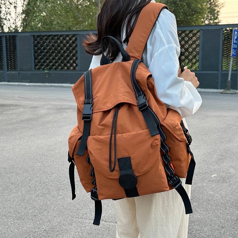 New Large Capacity Nylon Backpack Versatile Daily Commuter Backpack Minimalist Style Adult Backpack Lightweight And Portable Bag - Creative Celebrations