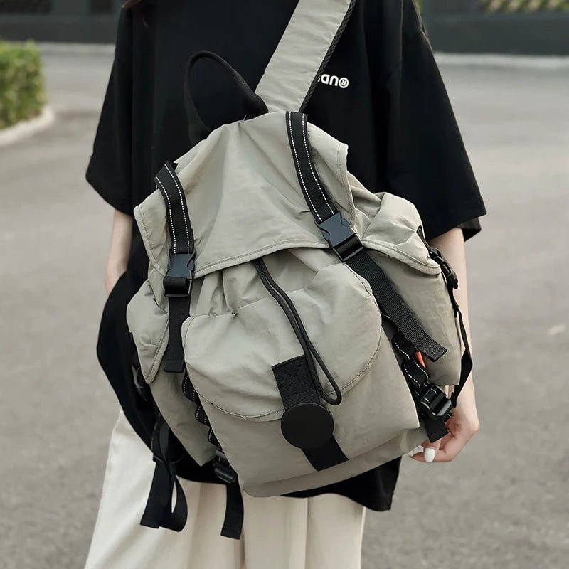 New Large Capacity Nylon Backpack Versatile Daily Commuter Backpack Minimalist Style Adult Backpack Lightweight And Portable Bag - Creative Celebrations