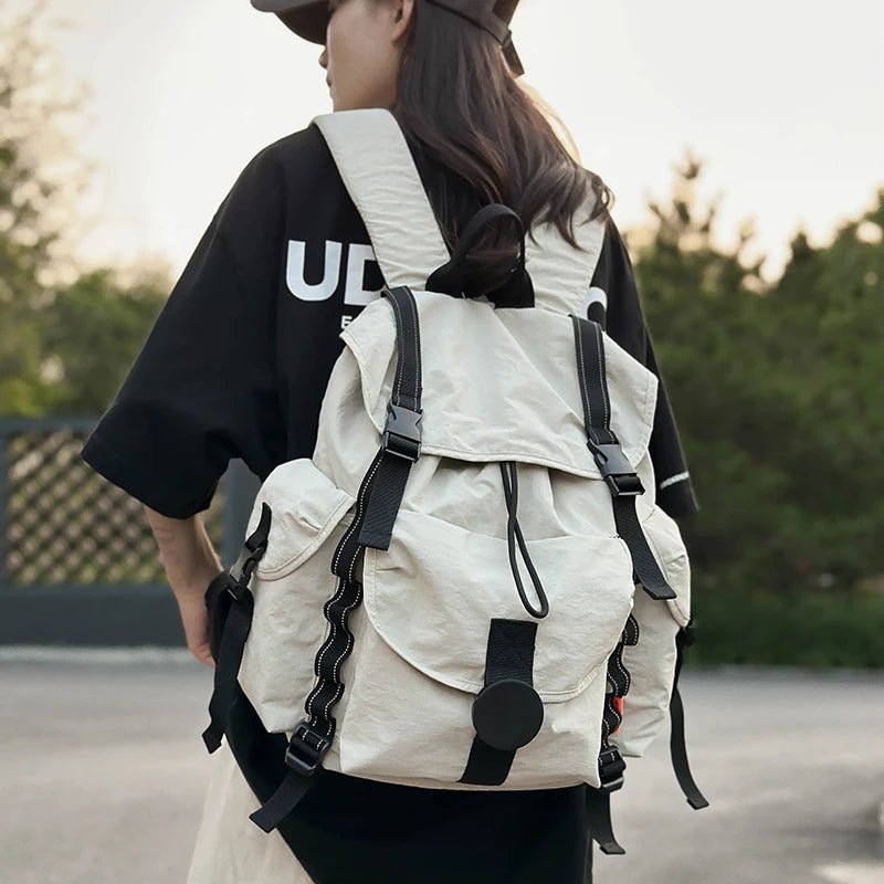 New Large Capacity Nylon Backpack Versatile Daily Commuter Backpack Minimalist Style Adult Backpack Lightweight And Portable Bag - Creative Celebrations