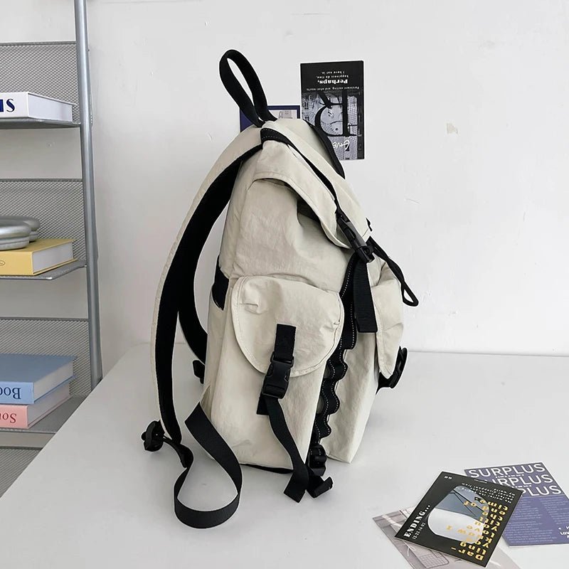 New Large Capacity Nylon Backpack Versatile Daily Commuter Backpack Minimalist Style Adult Backpack Lightweight And Portable Bag - Creative Celebrations