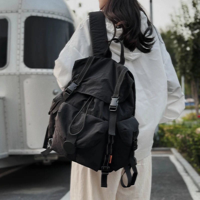 New Large Capacity Nylon Backpack Versatile Daily Commuter Backpack Minimalist Style Adult Backpack Lightweight And Portable Bag - Creative Celebrations
