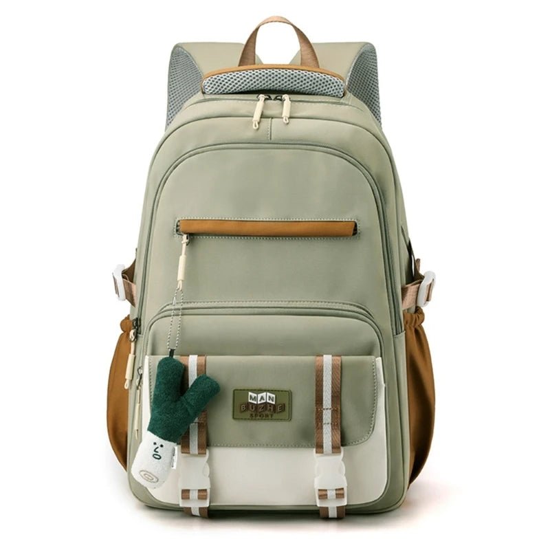 Stylish and Spacious Nylon Backpack Laptop Backpacks School Bag Nylon College Book Bags for High School Students - Creative Celebrations